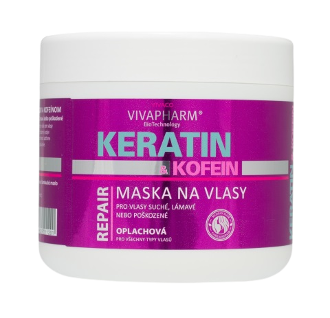 VivaPharm Keratinová vlasová maska 600 ml