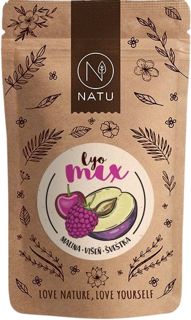 Fotografie NATU Lyo mix malina a višeň 35 g