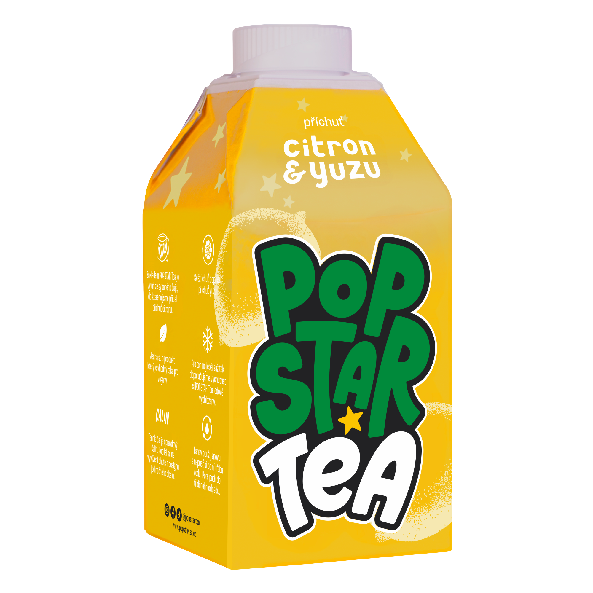 Fotografie POPSTAR Tea Citron & Yuzu 0.5 l