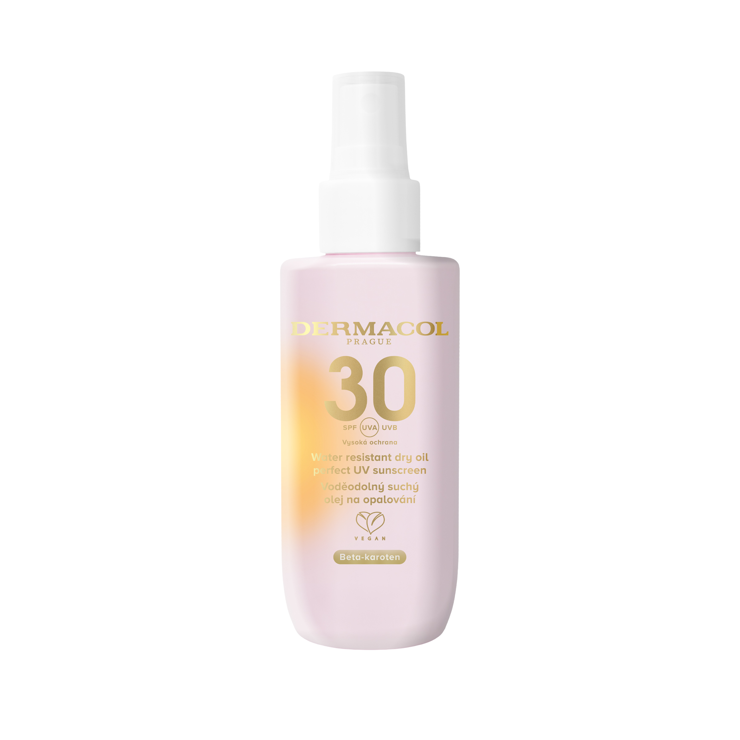Fotografie DERMACOL Voděodolný suchý olej SPF 30 ve spreji 150 ml