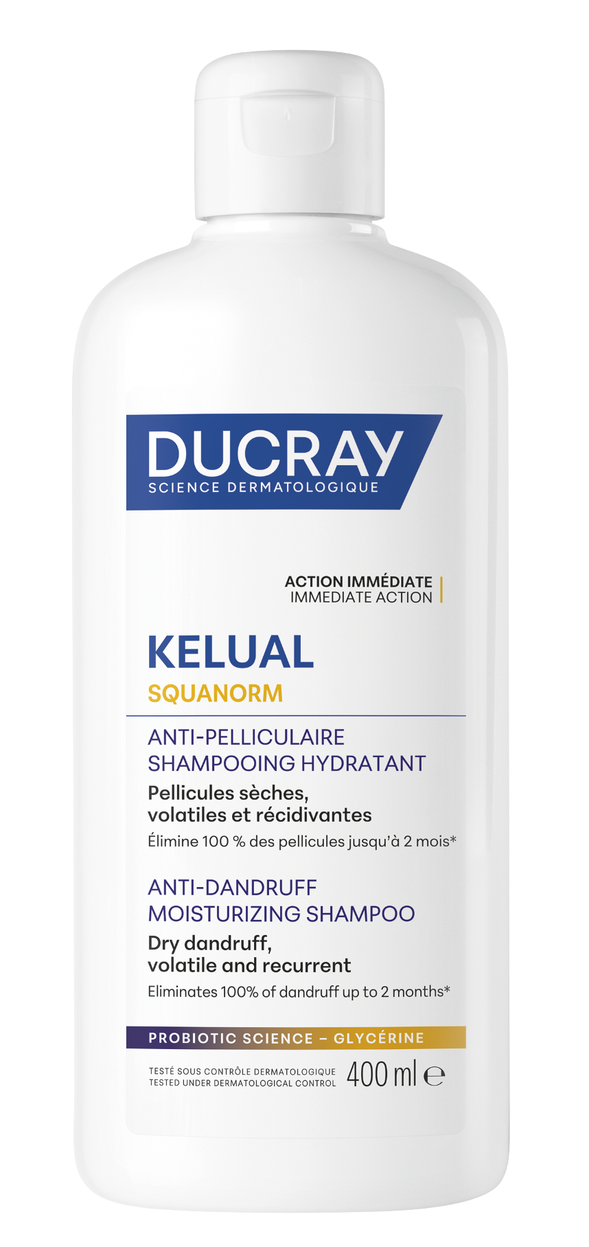 Fotografie DUCRAY Kelual Squanorm šampon na suché lupy 400 ml