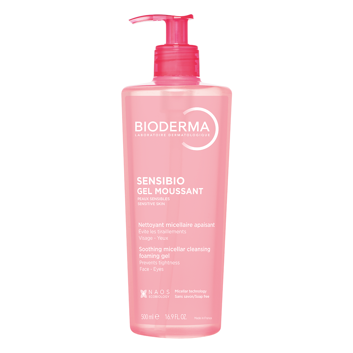Bioderma Sensibio Gel moussant Jemný upokojujúci odličovač pre citlivú pleť 500 ml