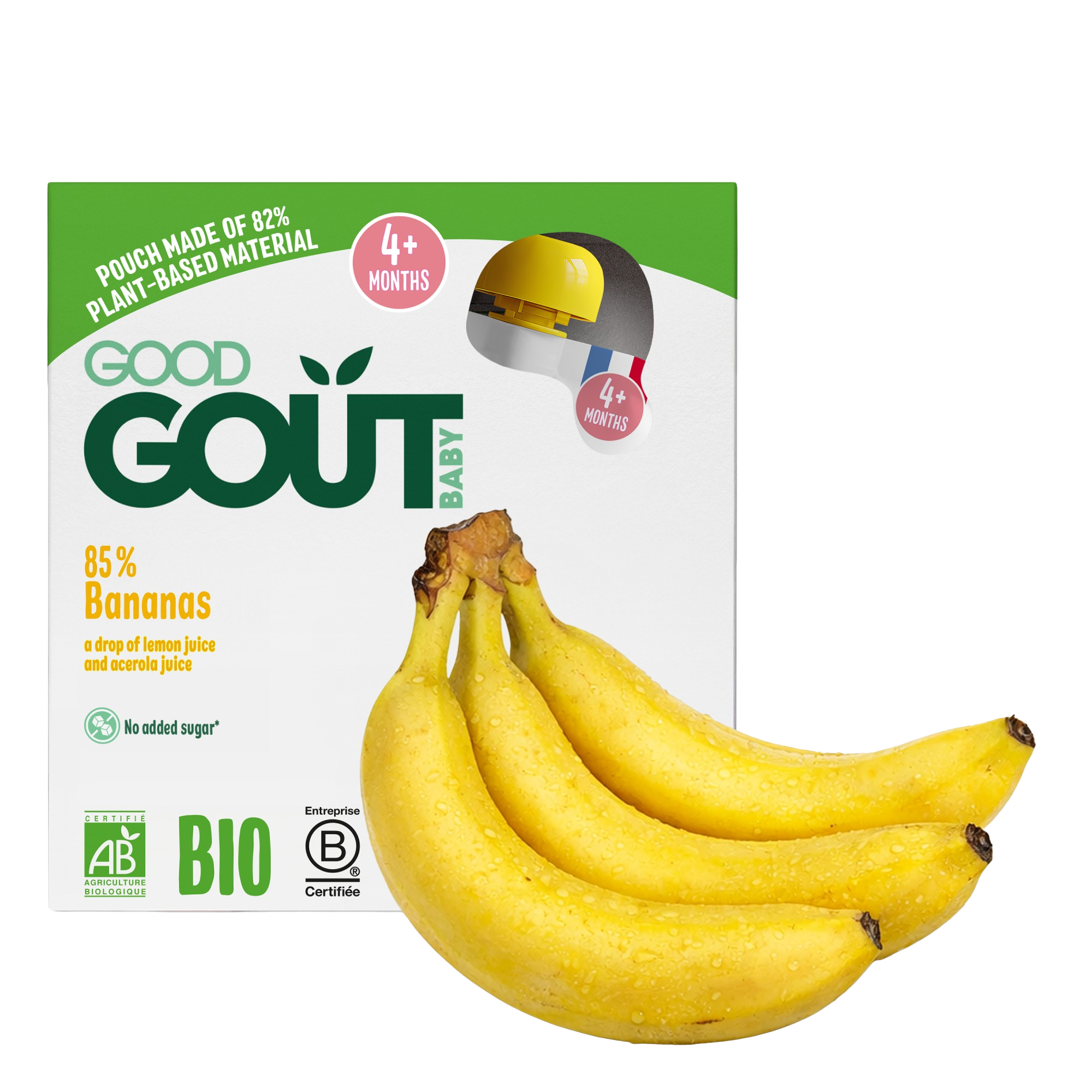 Good Goût BIO Banán 4 x 85 g