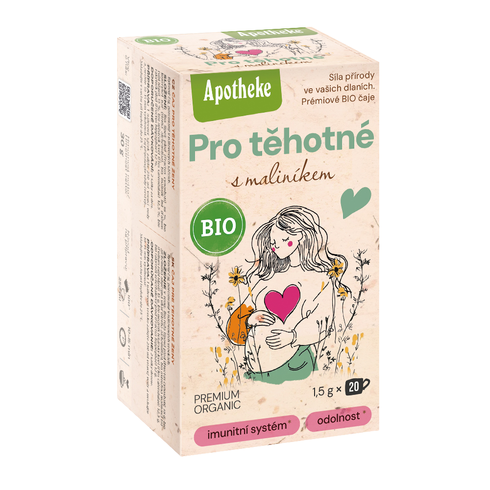 GREEN APOTHEKE BIO čaj pro Těhotné s maliníkem 20 x 1.5 g