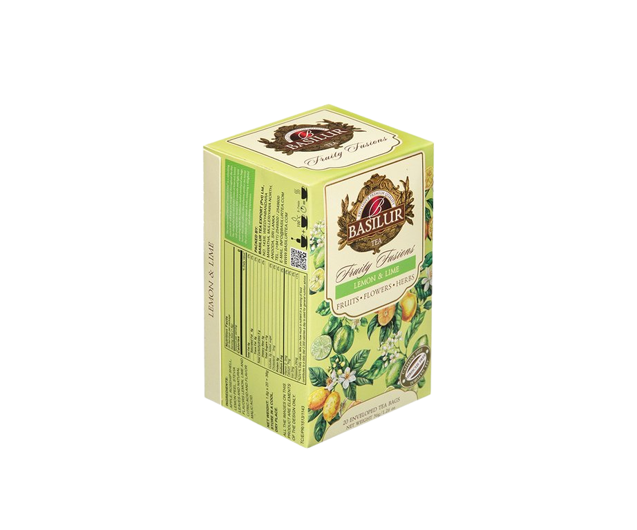 BASILUR Without Hibiscus Lemon & Lime přebal 20 ks