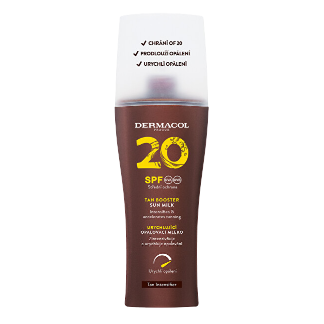 Fotografie DERMACOL Mléko urychlující opálení Sun SPF20, 200 ml