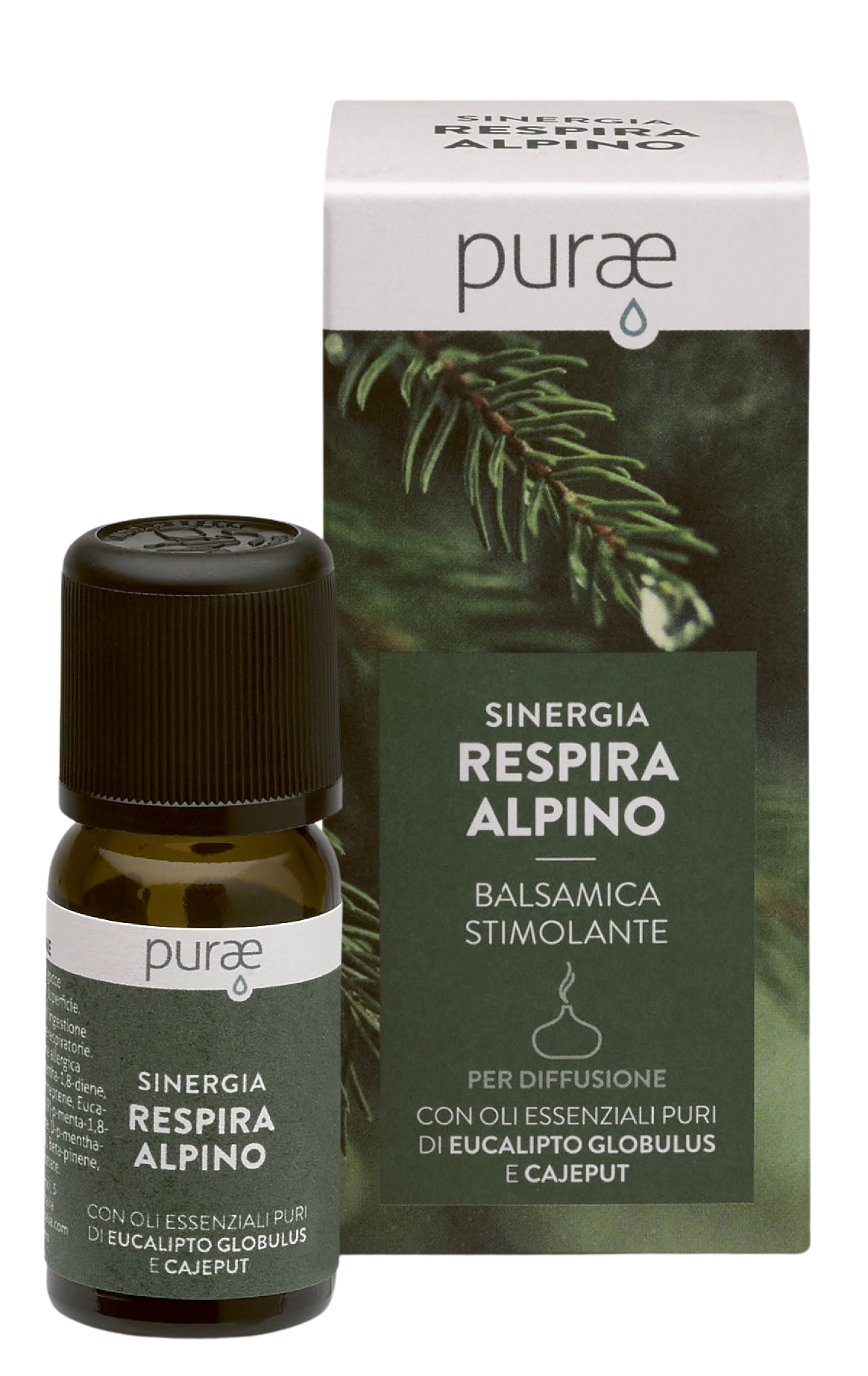 Respira alpino Směs esenciálních olejů na vyčištění vzduchu a uvolnění dýchání