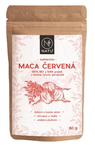 Natu Maca červená BIO prášek 80 g
