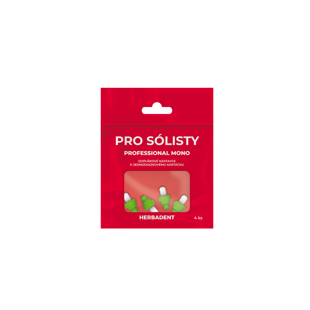 HERBADENT Professional MONO náhradní hlavice 4 ks