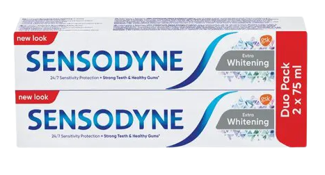 Fotografie SENSODYNE Zubní pasta Kompletní ochrana + Whitening 2 x 75 ml