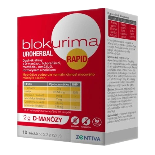 BLOKURIMA Uroherbal Rapid 2g D-manózy sáčky 10 x 2.3 g