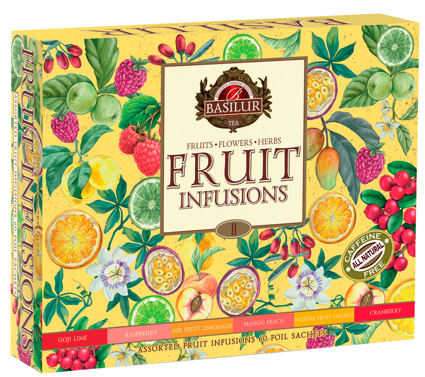 Fotografie BASILUR Fruit Infusions Assorted Vol.III přebal 60 ks