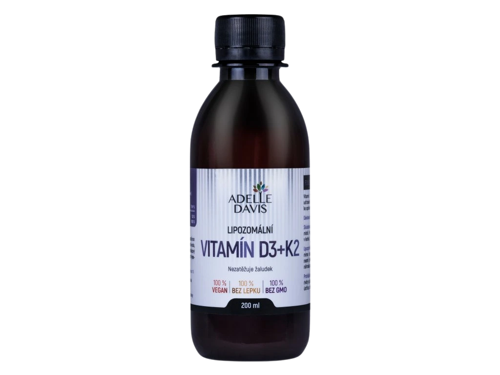 Fotografie Adelle Davis Lipozomální vitamín D3+K2 200 ml