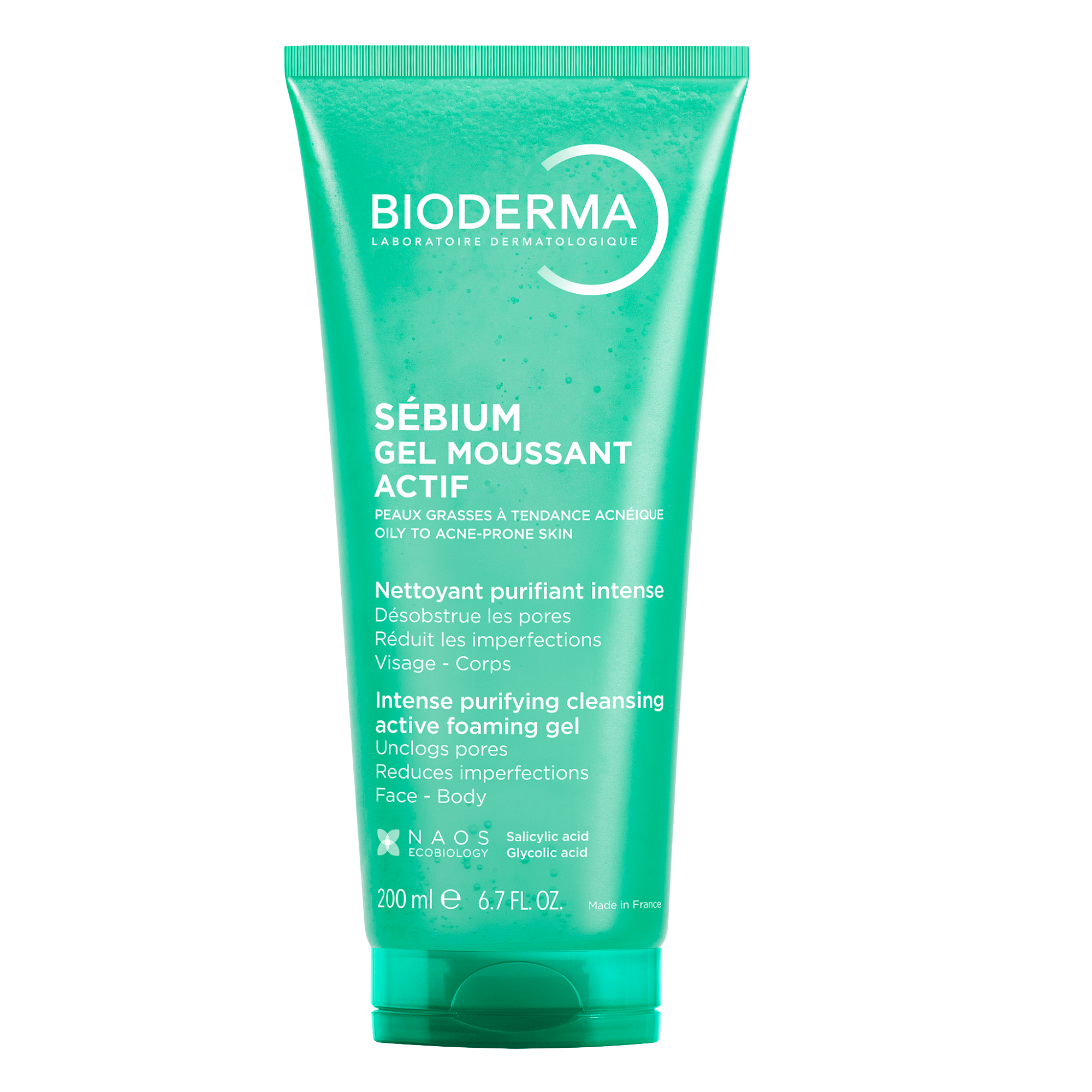 Bioderma Sébium Gel moussant actif intenzivní hloubkově čisticí gel pro mastnou pleť a akné 200 ml