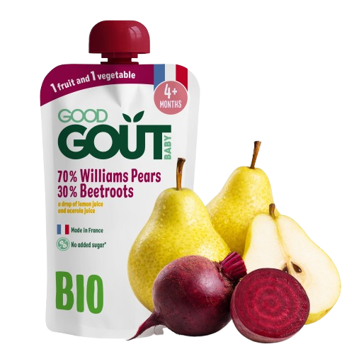 GOOD GOÛT BIO Hruška Williams s červenou řepou 120 g