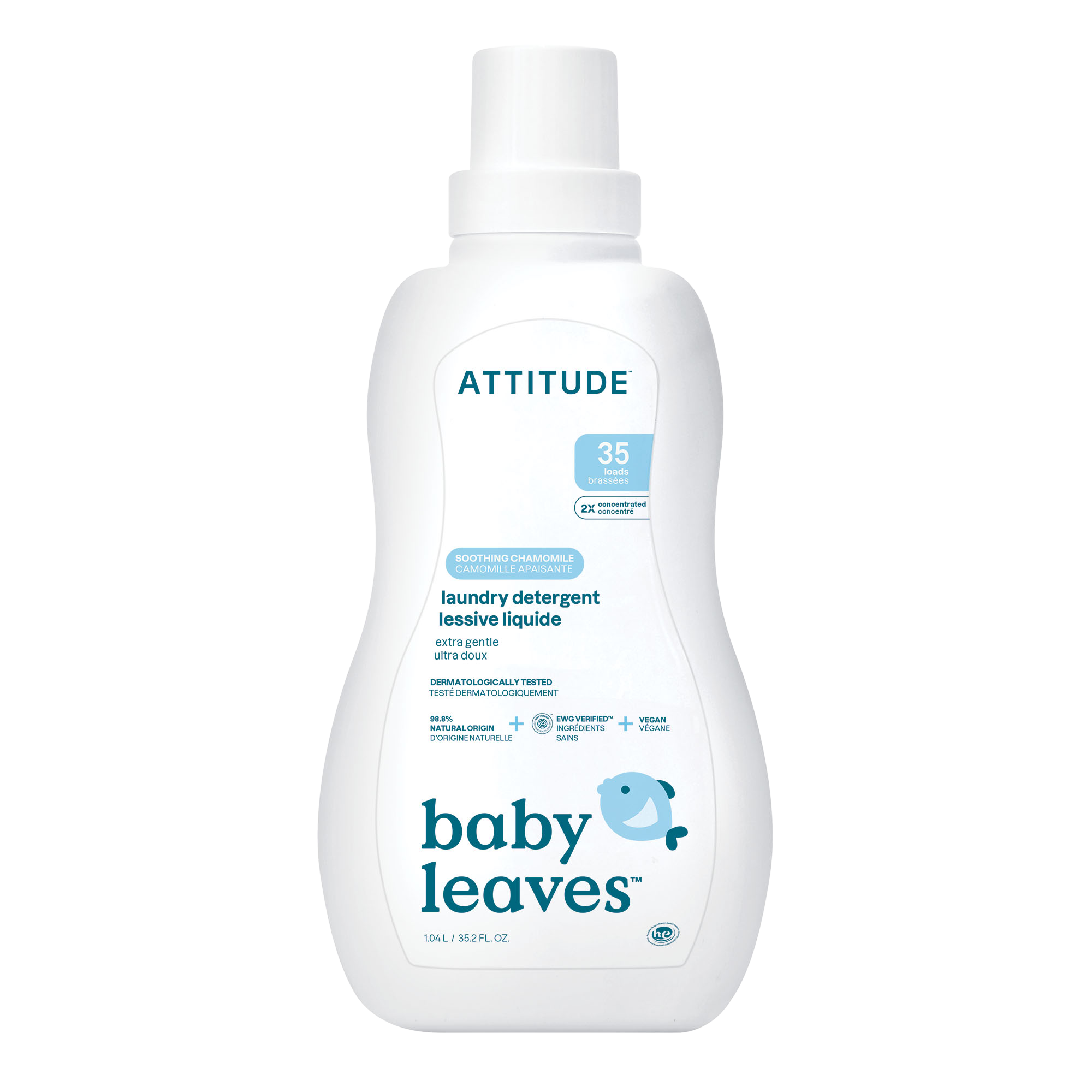 ATTITUDE Baby leaves Prací gel pro děti s vůní heřmánku 1040 ml