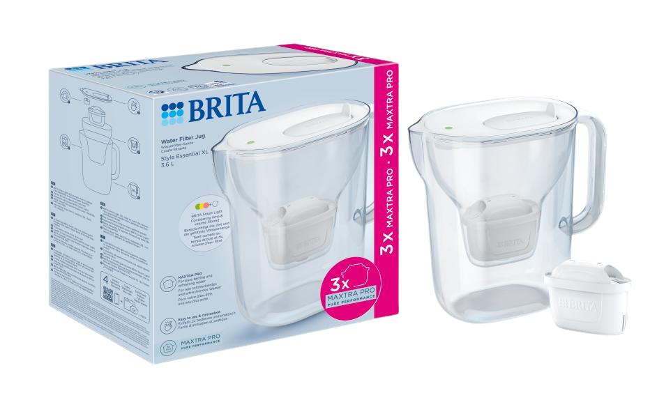 Fotografie BRITA Style Essential XL, bílá, + 3 x PO