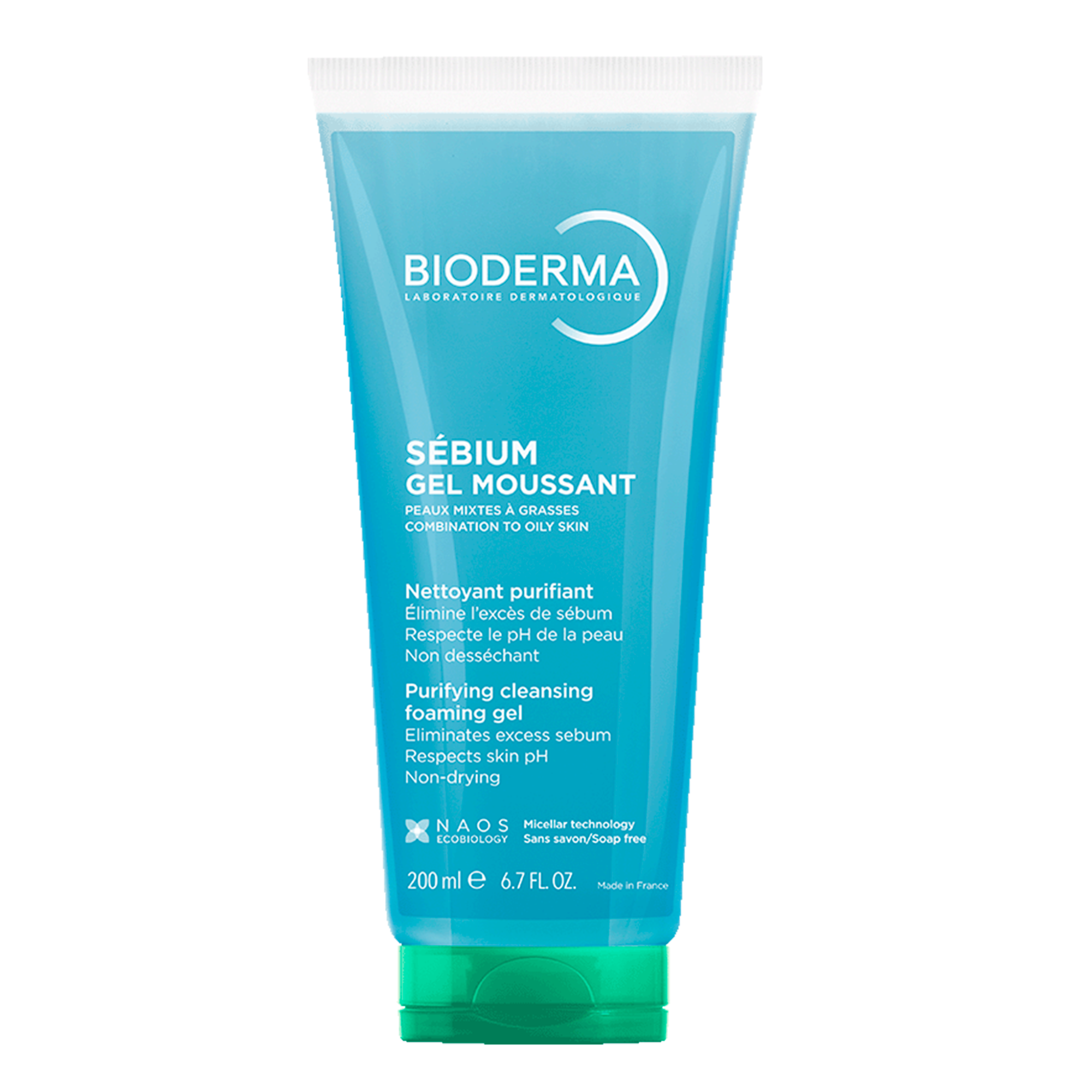 Bioderma Sébium Gel moussant jemný čisticí gel pro smíšenou a mastnou pleť 200 ml