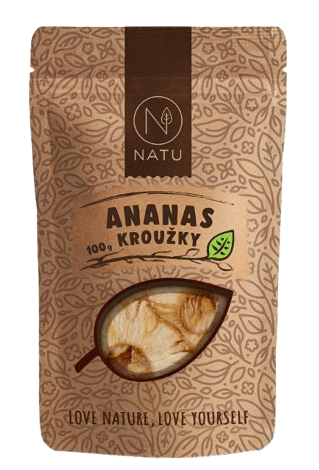 NATU Ananas kroužky natural 100 g