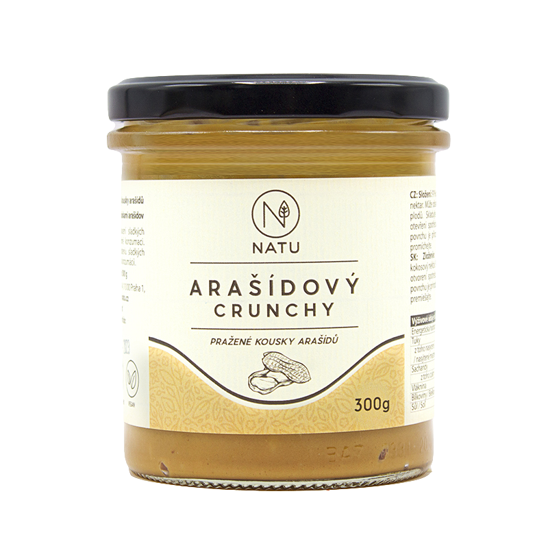 Fotografie Natu Arašídový krém crunchy 300 g