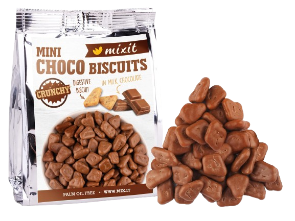 Fotografie MIXIT Křehké sušenky v čokoládě do kapsy 80 g