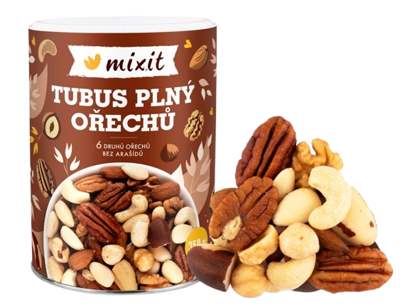 MIXIT Tubus plný ořechů 350 g