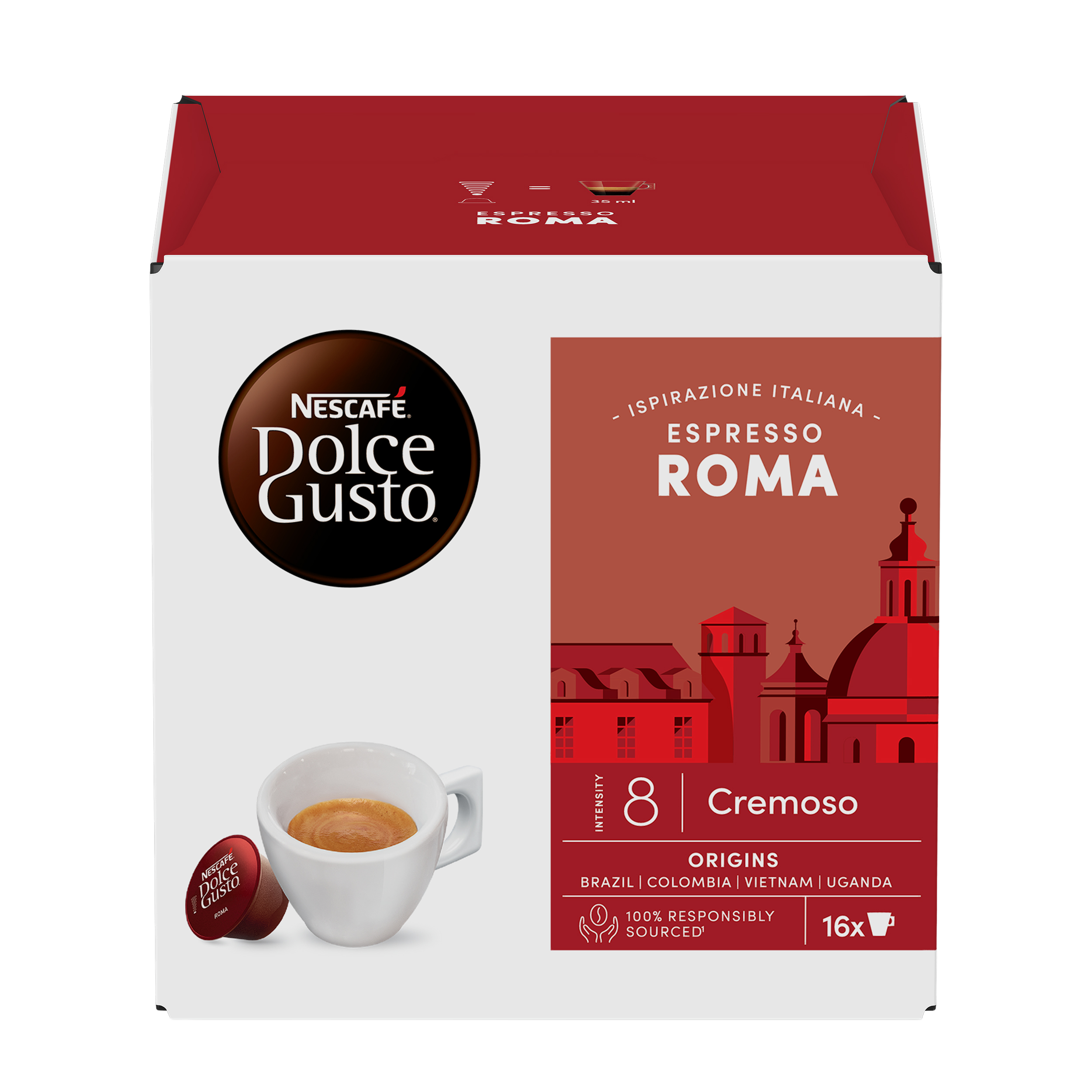 NESCAFÉ Dolce Gusto Espresso Roma Kávové kapsle 16 ks