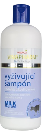 VivaPharm Vyživujúci šampón s extraktmi z kozieho mlieka 400 ml