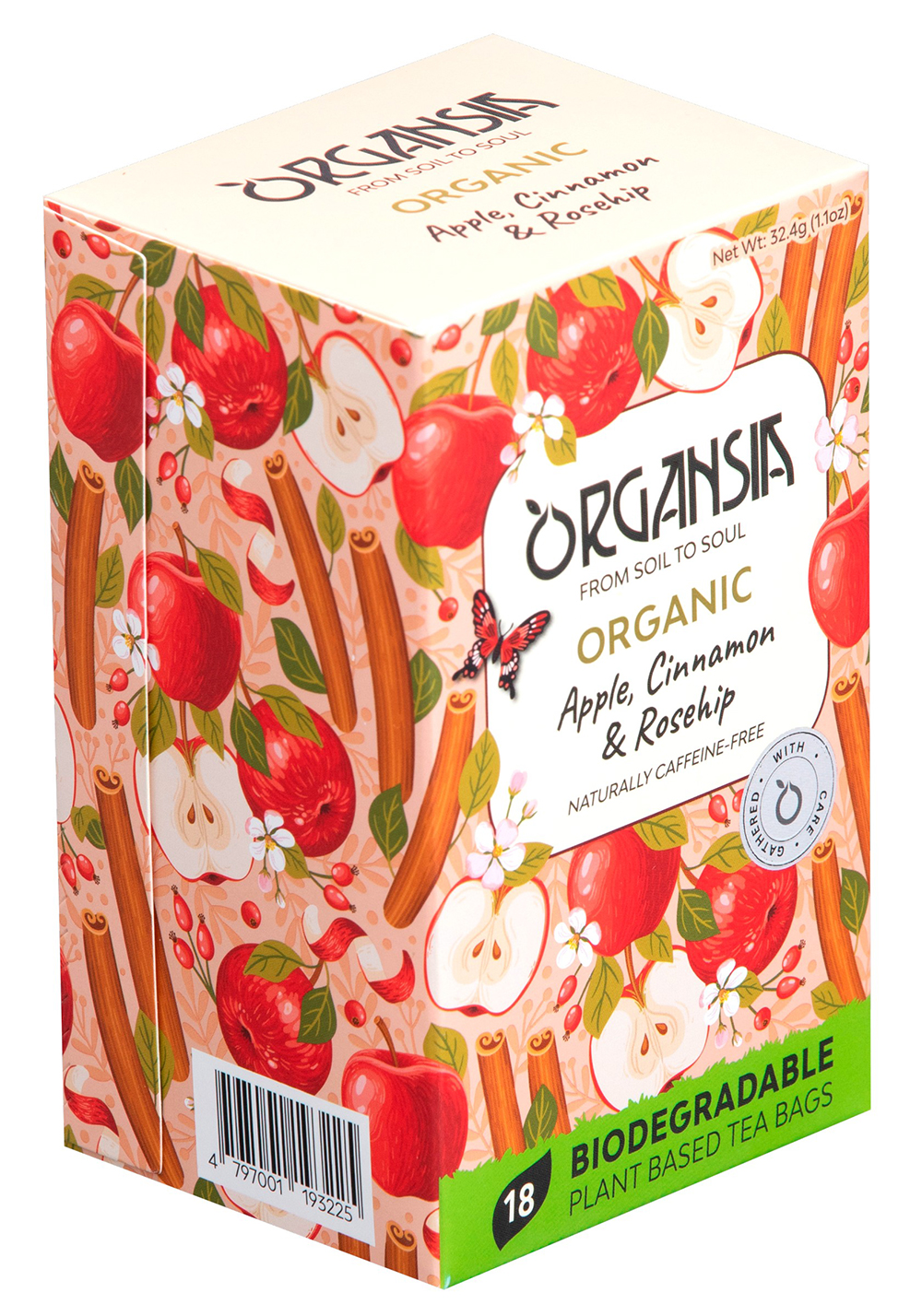 ORGANSIA BIO Apple Cinnamon and Rosehip 18 x 1.8 g