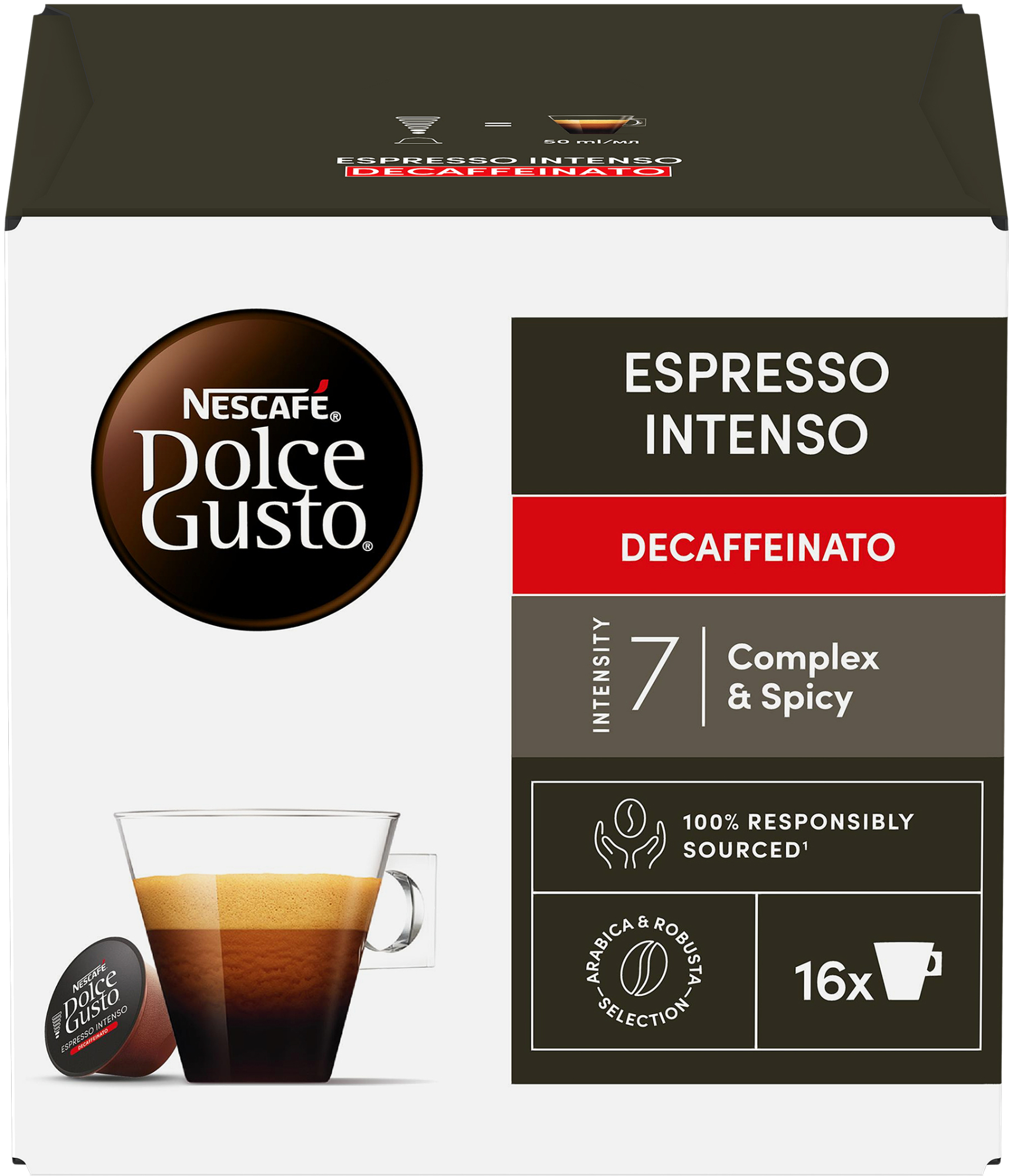 NESCAFÉ Dolce Gusto Espresso Intenso Decaffeinato – kávové kapsle 16 ks
