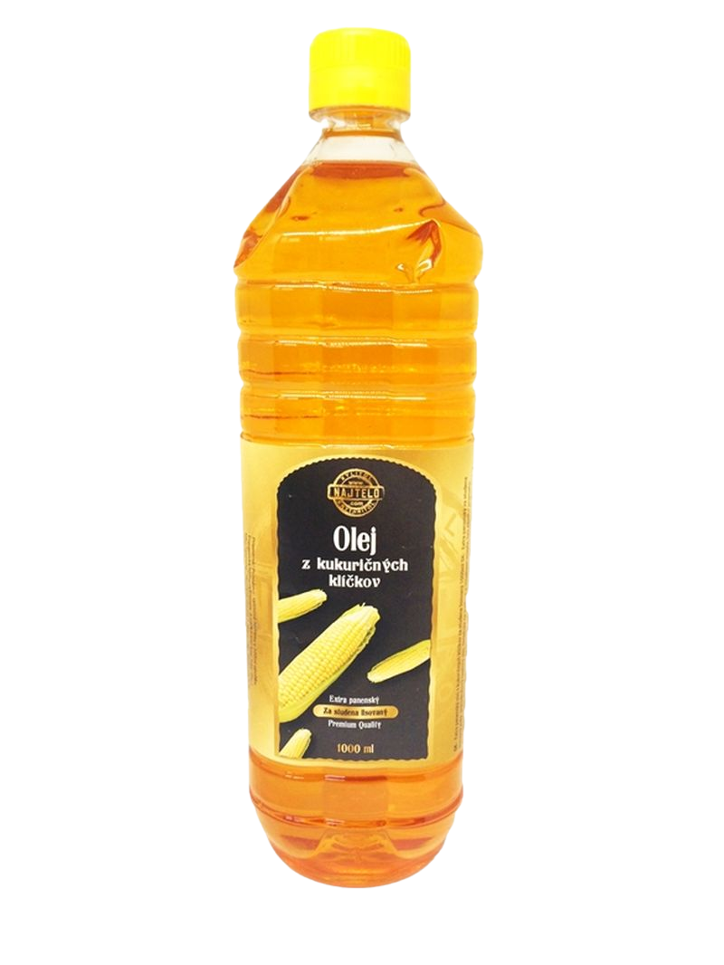 Fotografie NAJTELO Přírodní za studena lisovaný olej z kukuřičných klíčků 1 l