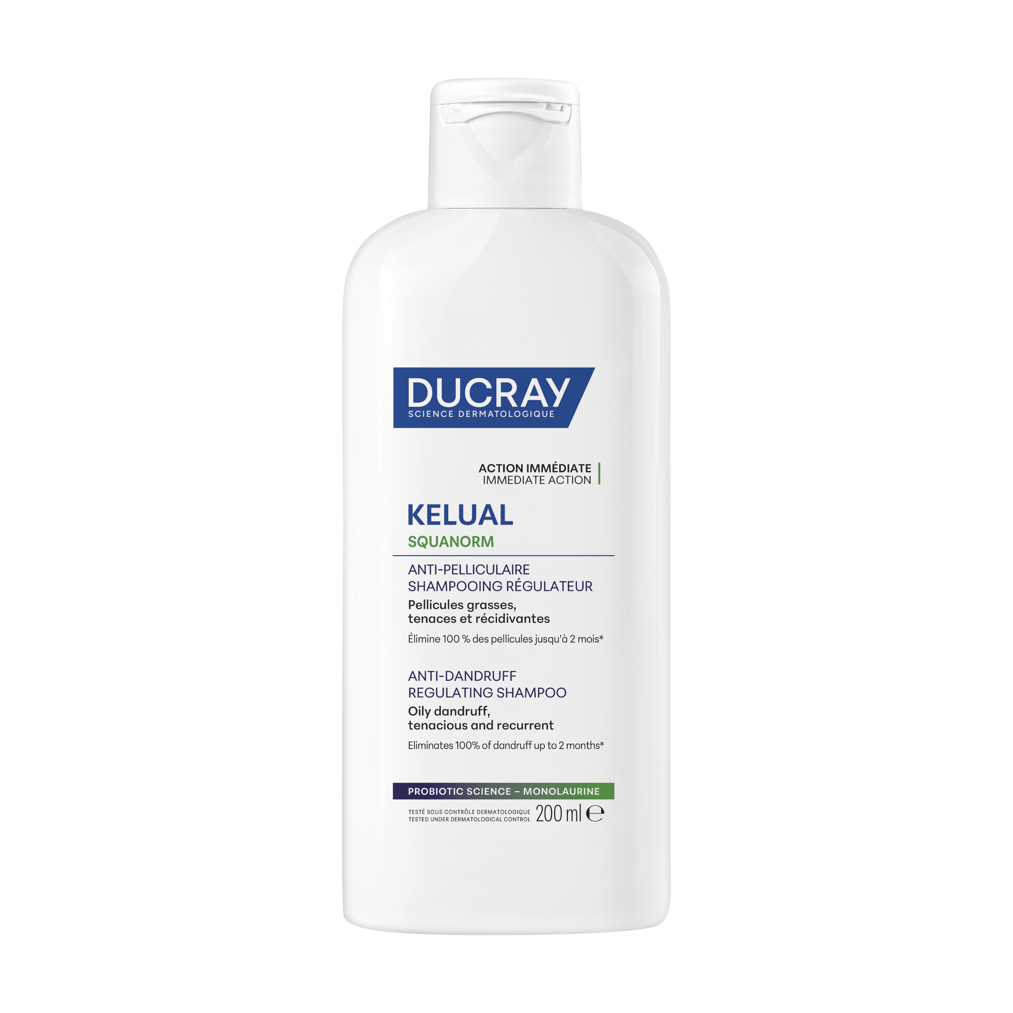 Fotografie DUCRAY Kelual Squanorm Šampon mastné lupy 200 ml