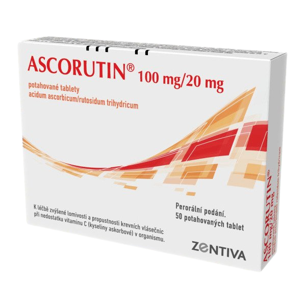 Fotografie ASCORUTIN 100mg/20mg 50 tablet