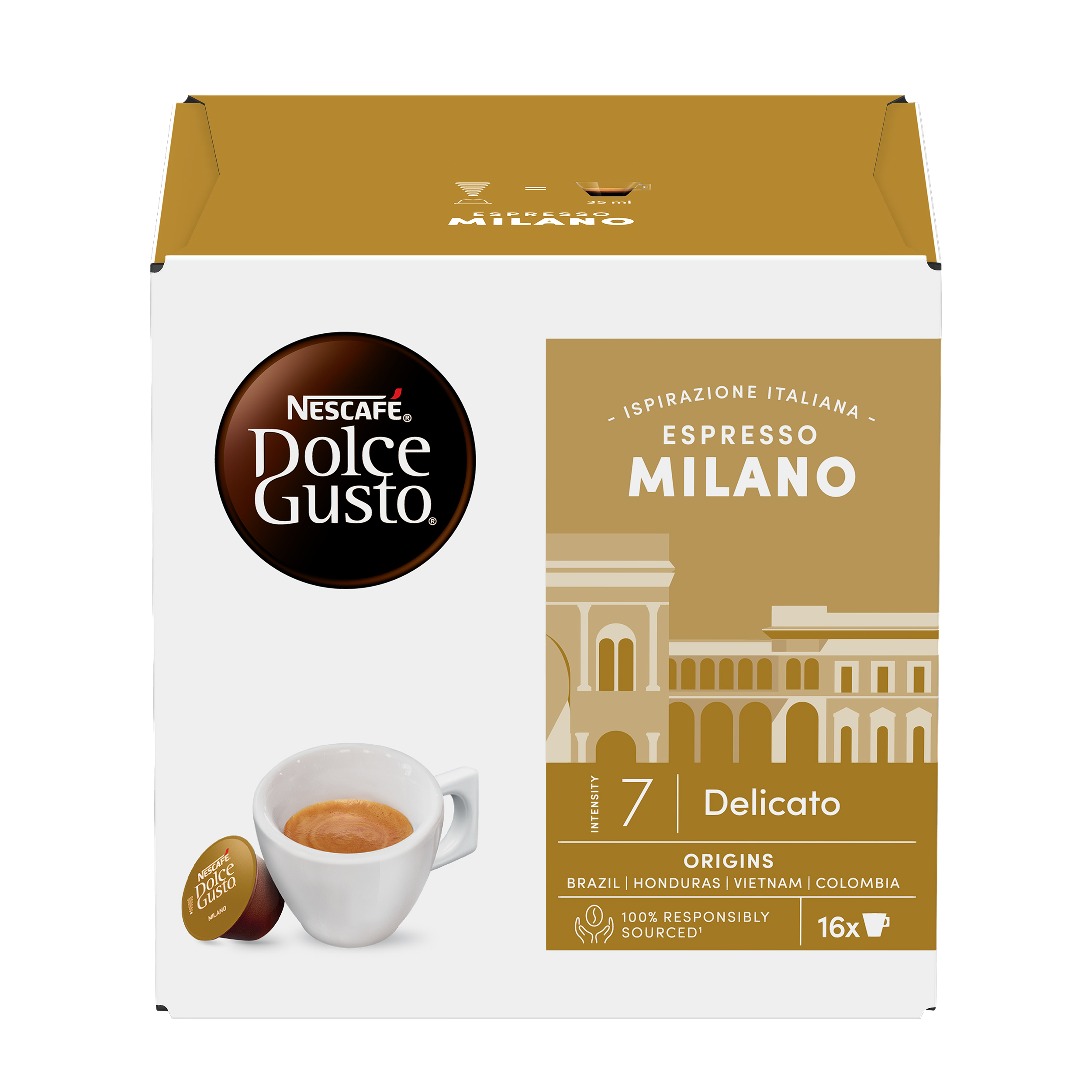 NESCAFÉ Dolce Gusto Espresso Milano – kávové kapsle 16 ks