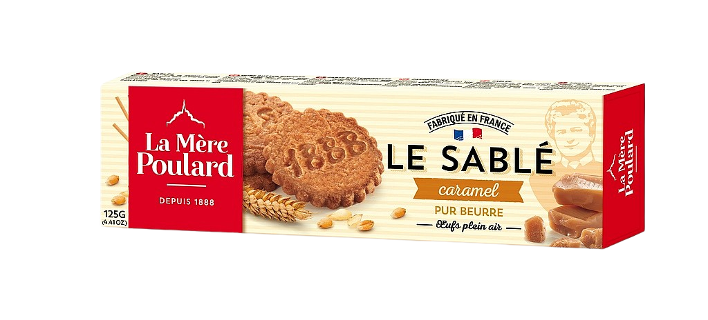LA MÉRE POULARD Tradition Sablés Caramel, papír 125 g