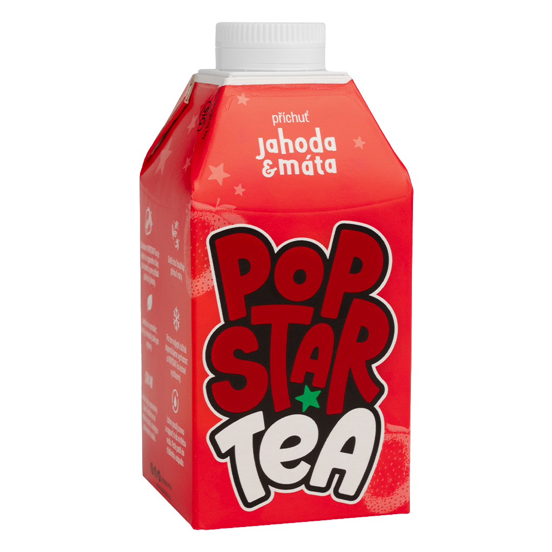 Fotografie POPSTAR Tea Jahoda & Máta 0.5 l