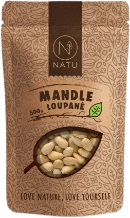 NATU Mandle loupané 500 g