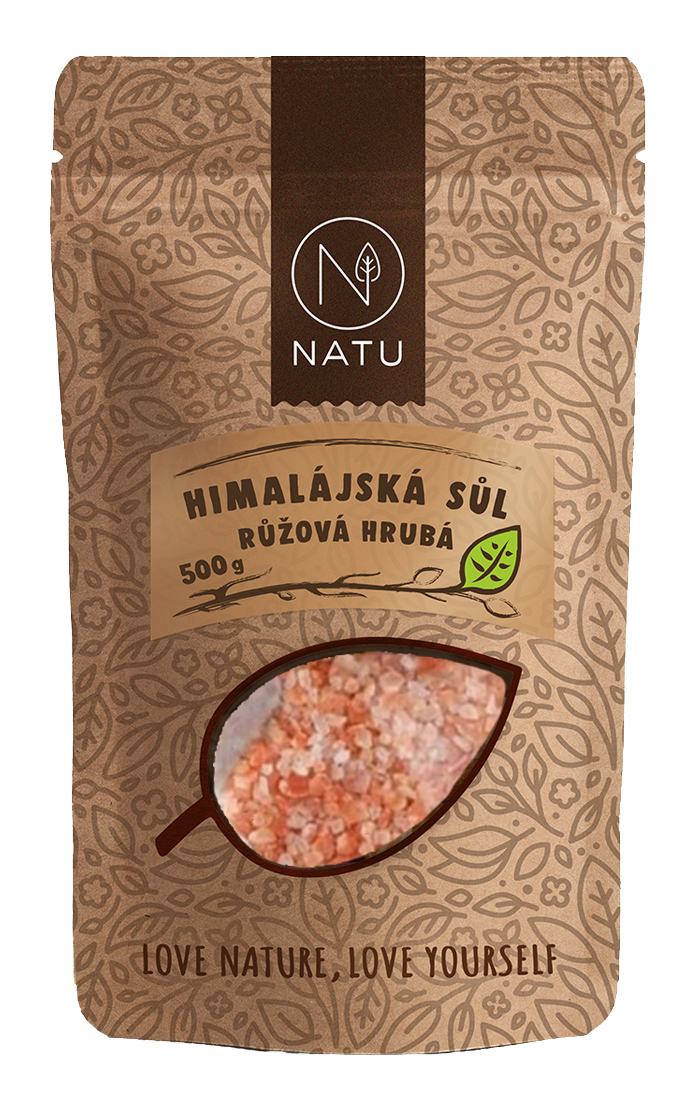 NATU Himalájská růžová sůl hrubá 500 g