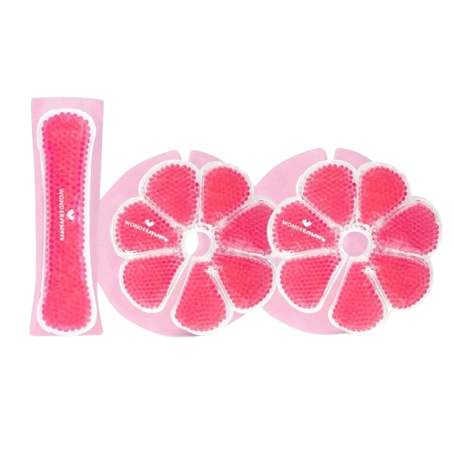 Fotografie WONDERMOM Sada perličkových obkladů na prsa a poporodní vložky