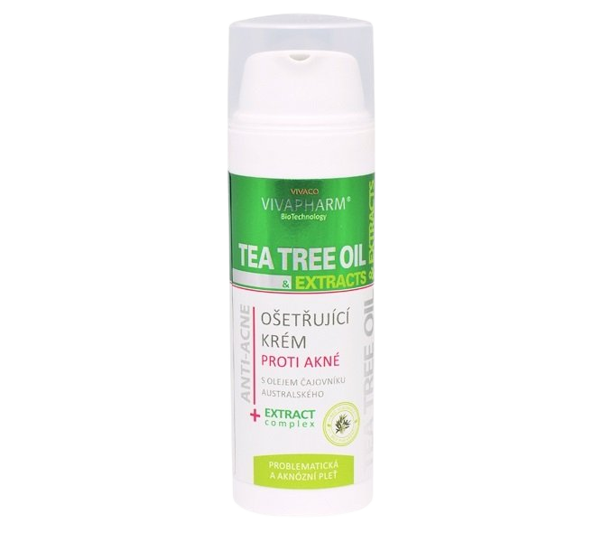 Vivaco Pleťový ošetřující krém s Tea Tree Oil 50 ml