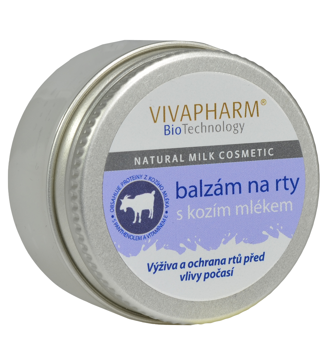VivaPharm Balzám na rty s kozím mlékem 25 ml