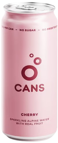 CANS Alpská perlivá voda s příchutí višně a třešně 330 ml