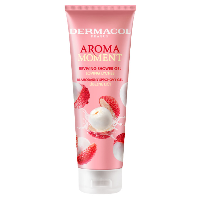Fotografie DERMACOL Aroma Moment - sprchový gel líbezné liči 250 ml