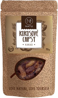 Fotografie Natu Kokosové chipsy kakao BIO 70 g Natu A132:z58086