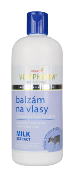 VivaPharm Balzám na vlasy s extrakty z kozího mléka 400 ml