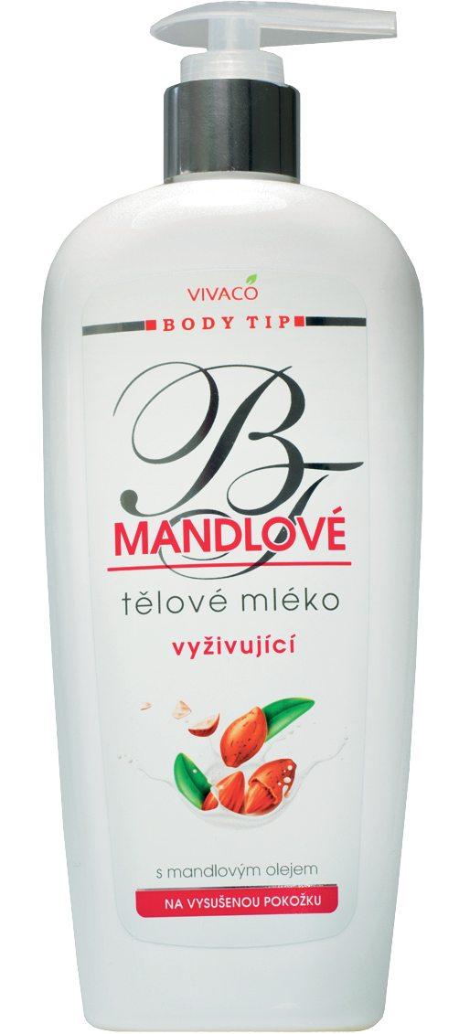VIVACO Body Tip Mandlové tělové mléko pro suchou pokožku 400 ml
