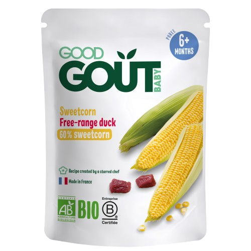 Good Goût BIO Kukuřice s kachním masem 190 g
