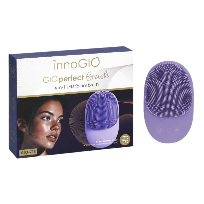 Fotografie INNOGIO GIOperfect LED Silikonový čistící kartáček Brush 4v1 GIO-715