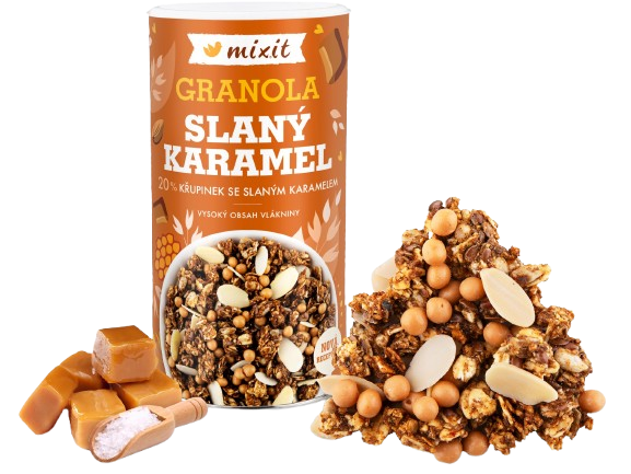 Fotografie MIXIT Granola z pece - Slaný karamel 550 g