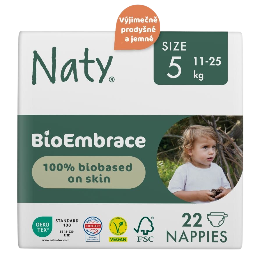 NATY Plenky Bioembrace Junior 11 - 25 kg, 22 ks